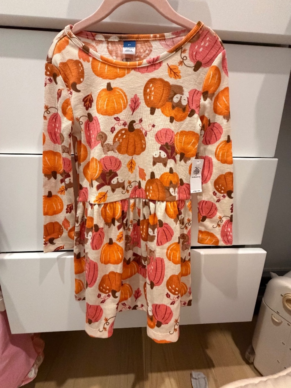 Fall themed toddler dress NWT Old Navy 3T pumpkins